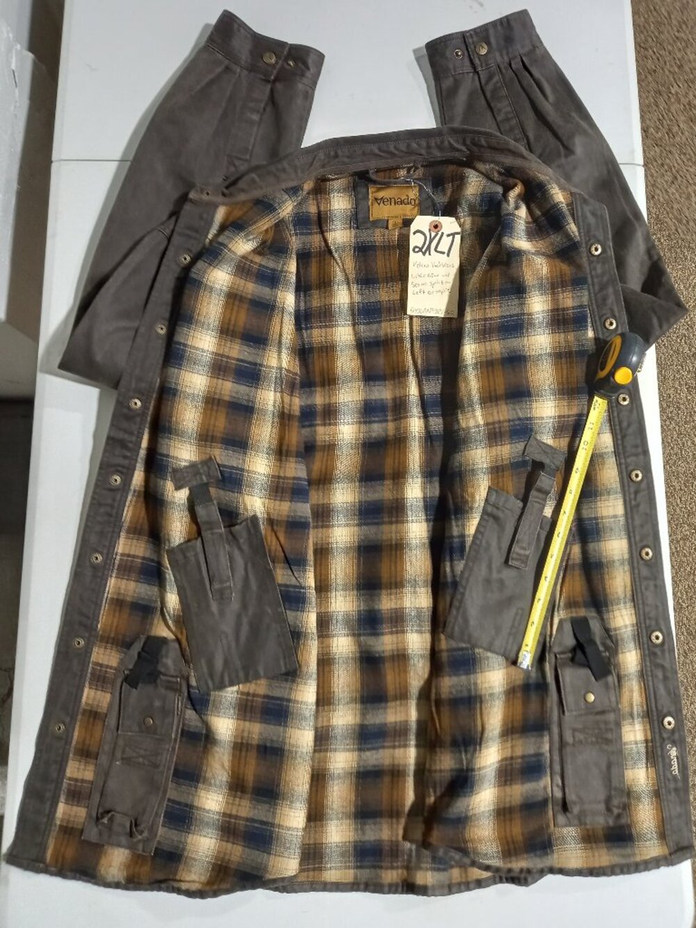 Bountyman Concealed Carry Shirt Jacket - Brown | 2XLT - Picture 4 of 9